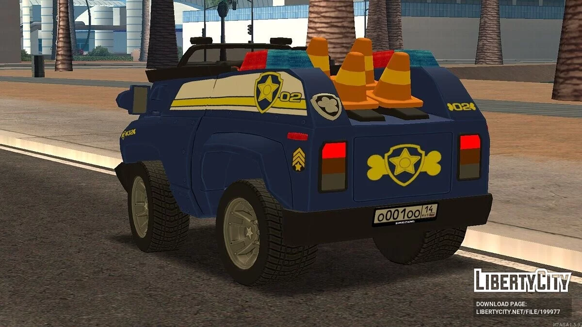 Машина из Щенячего Патруля + CCD / GTA San Andreas