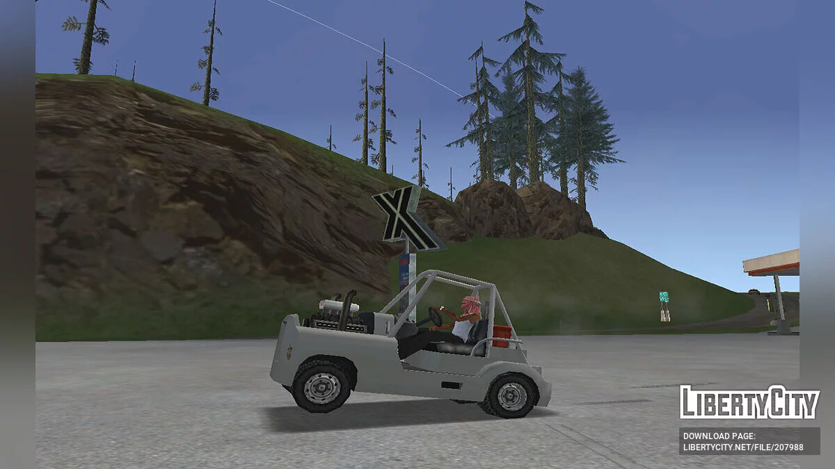 Прокачанный багажный тягач V8 / GTA San Andreas