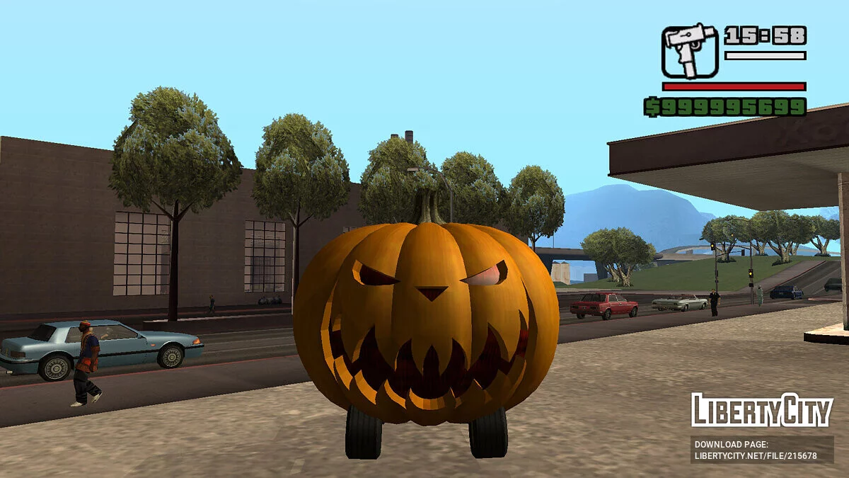 Страшный тыквенный автомобиль / GTA San Andreas
