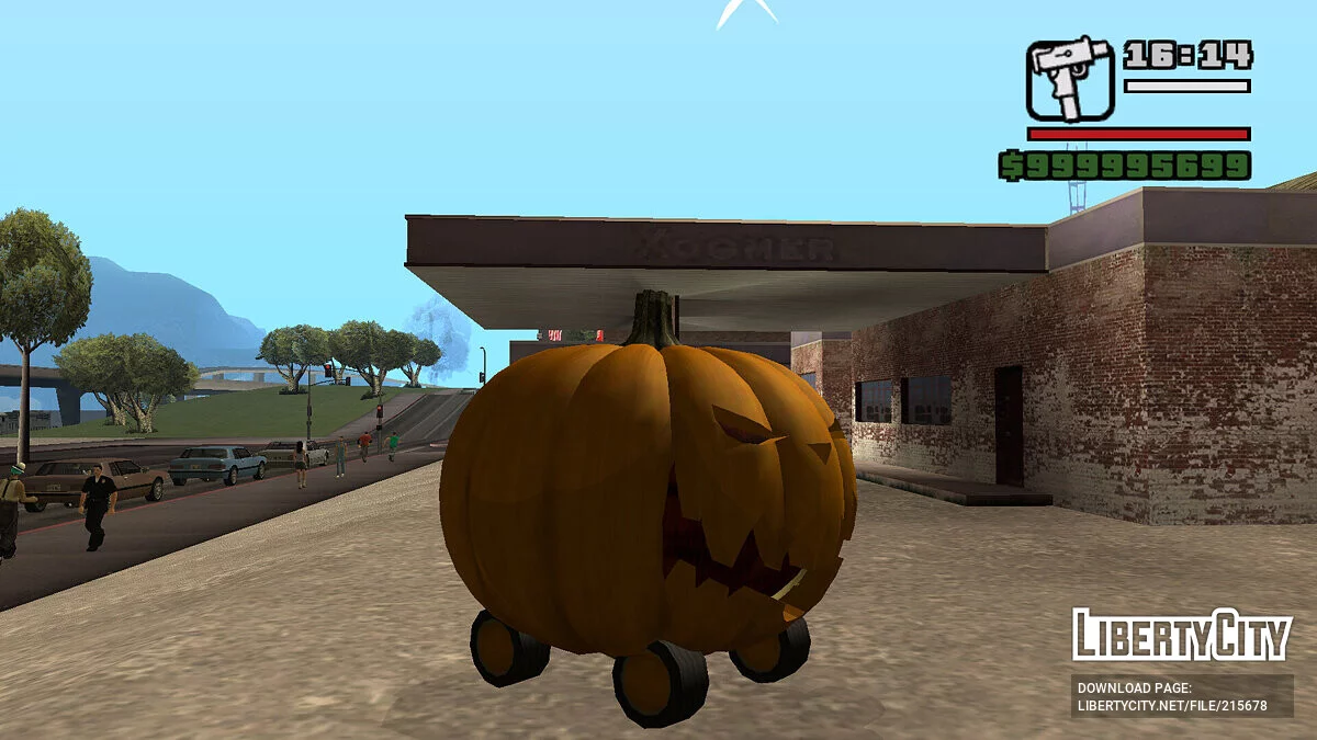 Страшный тыквенный автомобиль / GTA San Andreas