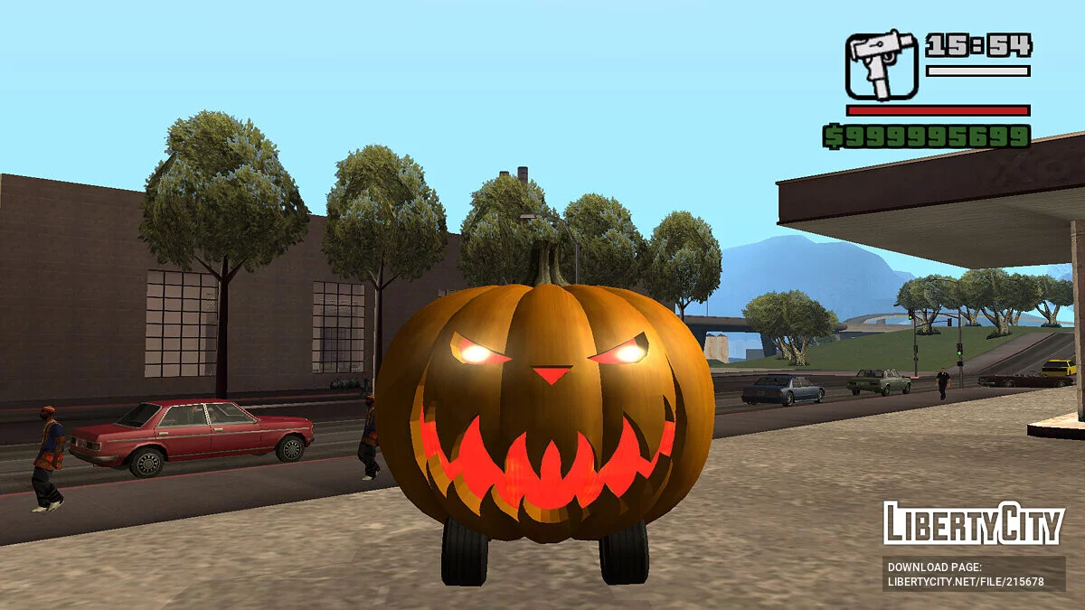 Страшный тыквенный автомобиль / GTA San Andreas