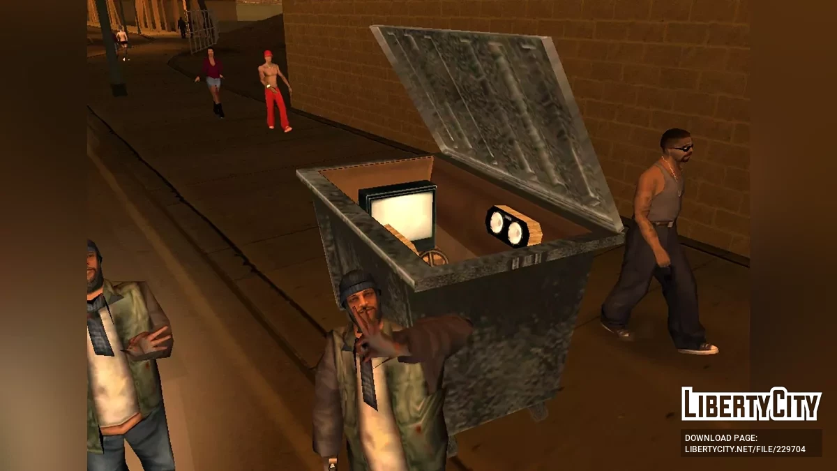 Мусоровозка и Помойка-мобиль Делюкс / GTA San Andreas