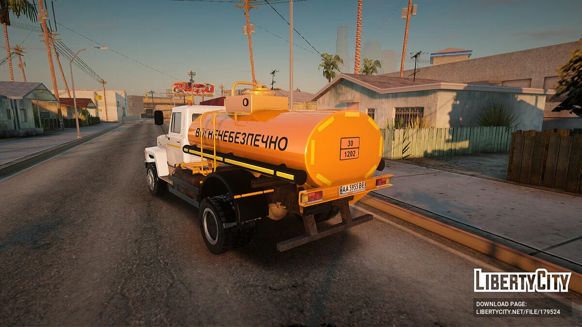 ГАЗ 3309 Бензовоз / GTA San Andreas