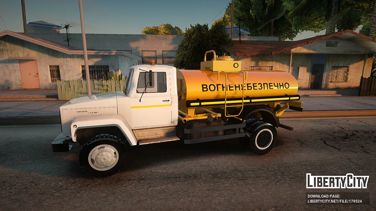 ГАЗ 3309 Бензовоз / GTA San Andreas
