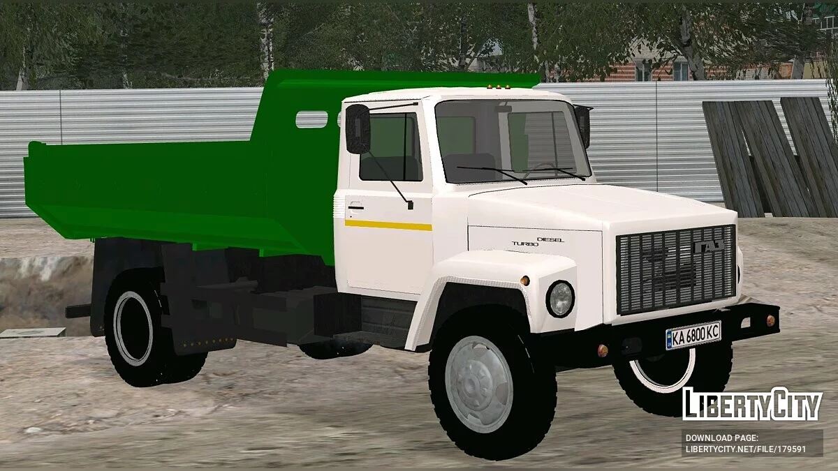 ГАЗ 3309 Самосвал / GTA San Andreas