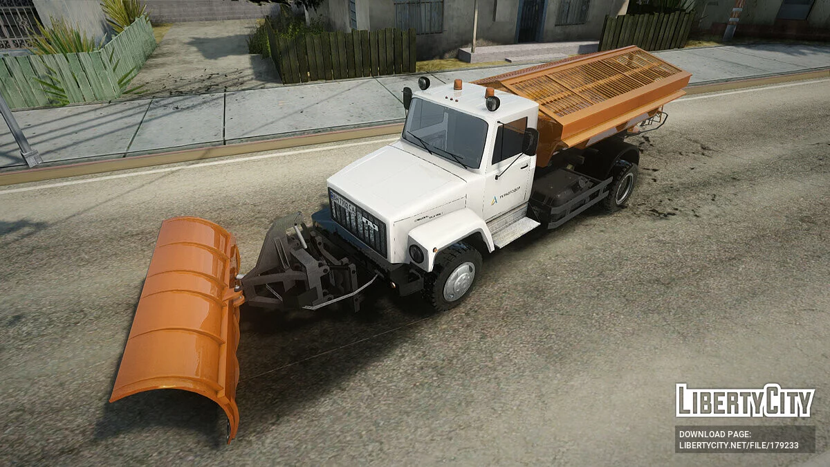 ГАЗ 3309 Снегоуборочный / GTA San Andreas