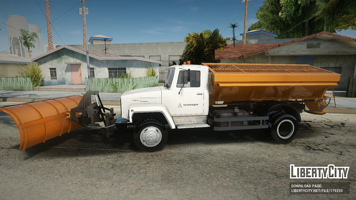 ГАЗ 3309 Снегоуборочный / GTA San Andreas