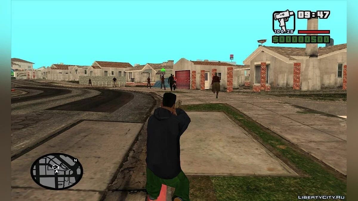 Пути пешеходов и автомобилей.GTA ViSA / GTA San Andreas