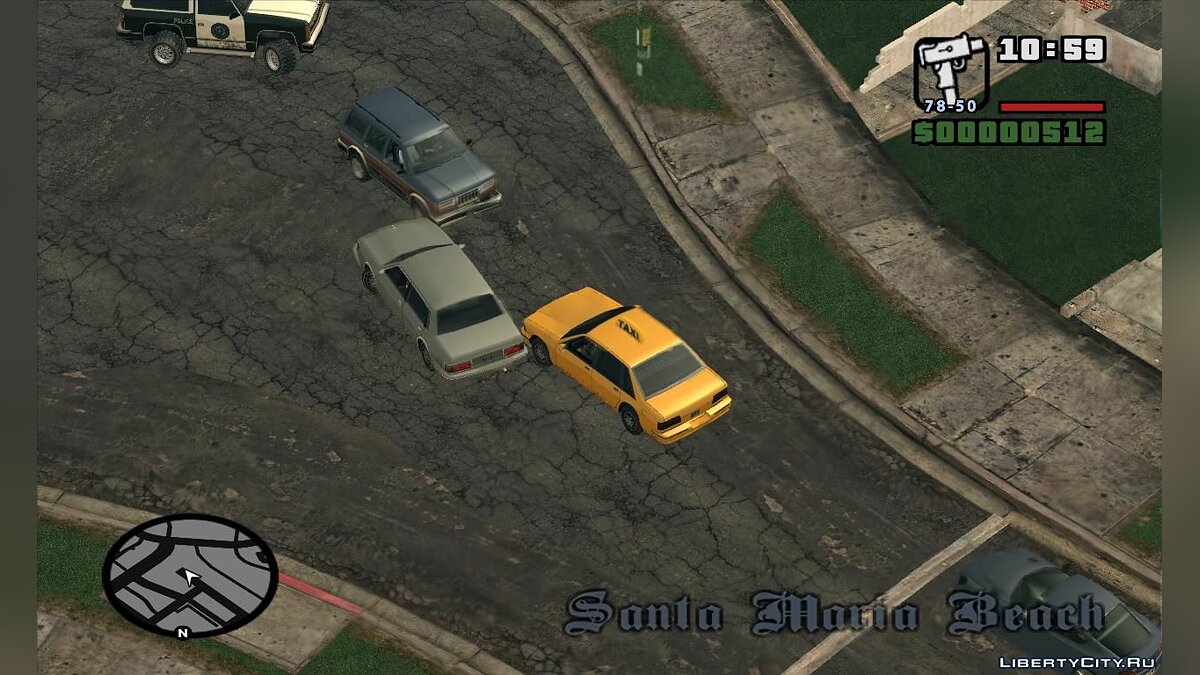 Скачать Пути пешеходов и автомобилей.GTA ViSA для GTA San Andreas