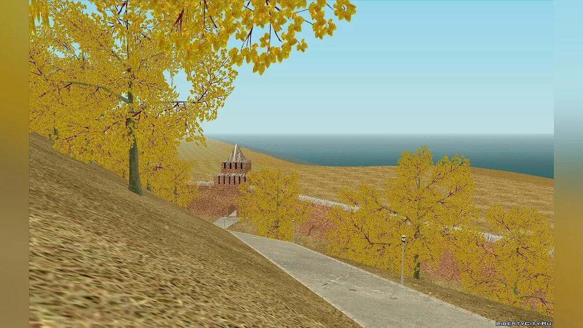 Осенний мод для GTA CR \"Золотая осень\" / GTA San Andreas