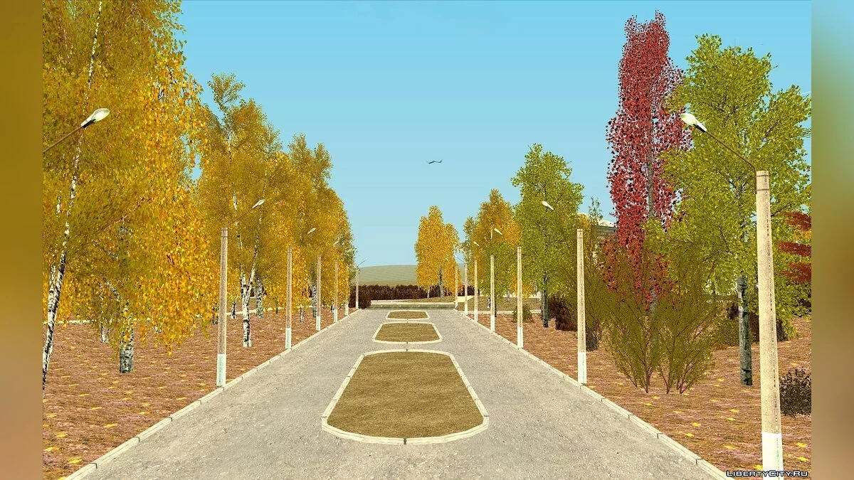 Осенний мод для GTA CR \"Золотая осень\" / GTA San Andreas