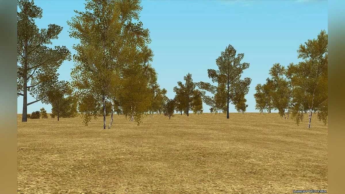 Осенний мод для GTA CR \"Золотая осень\" / GTA San Andreas