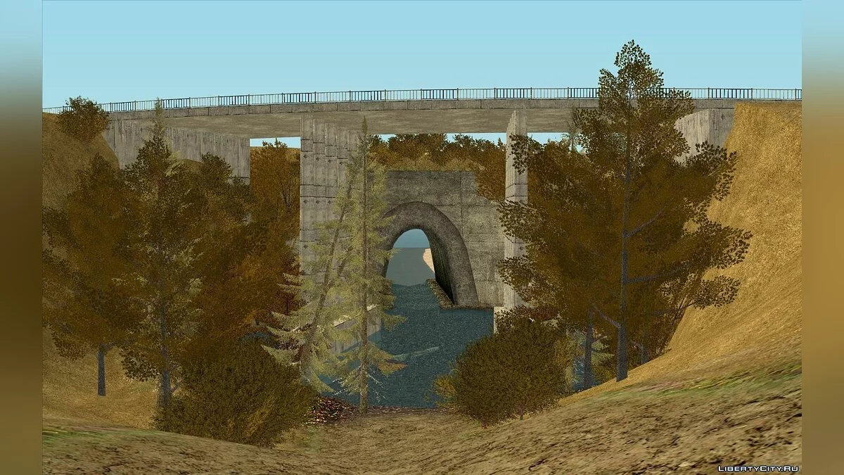 Осенний мод для GTA CR \"Золотая осень\" / GTA San Andreas
