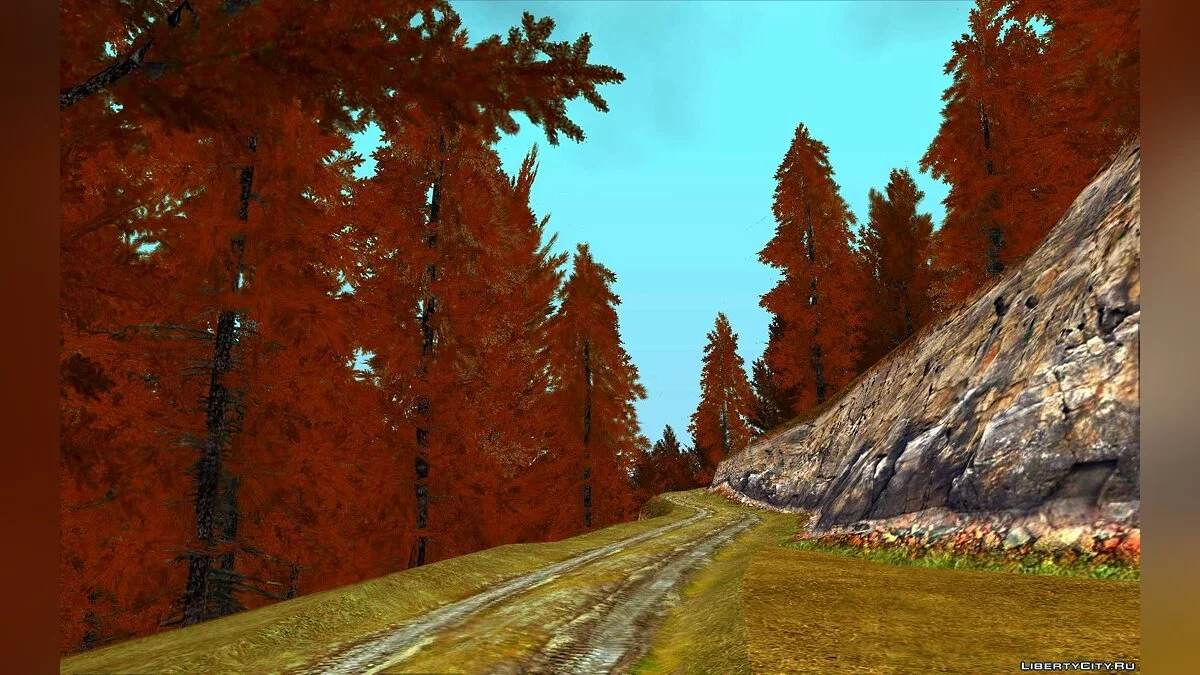 Осенний мод для GTA CR \"Золотая осень\" / GTA San Andreas