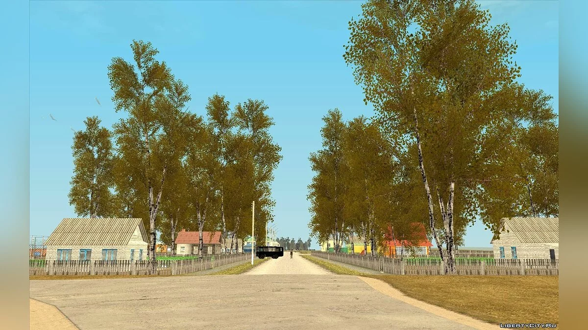 Осенний мод для GTA CR \"Золотая осень\" / GTA San Andreas