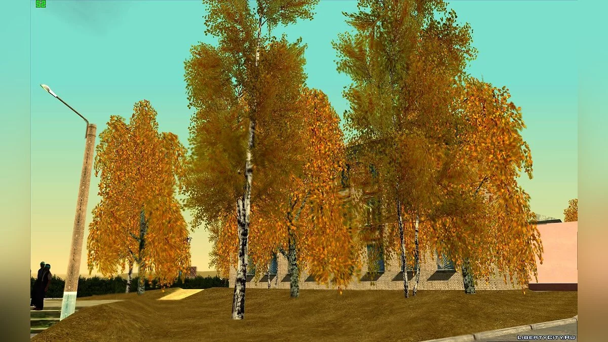 Осенний мод для GTA CR \"Золотая осень\" / GTA San Andreas