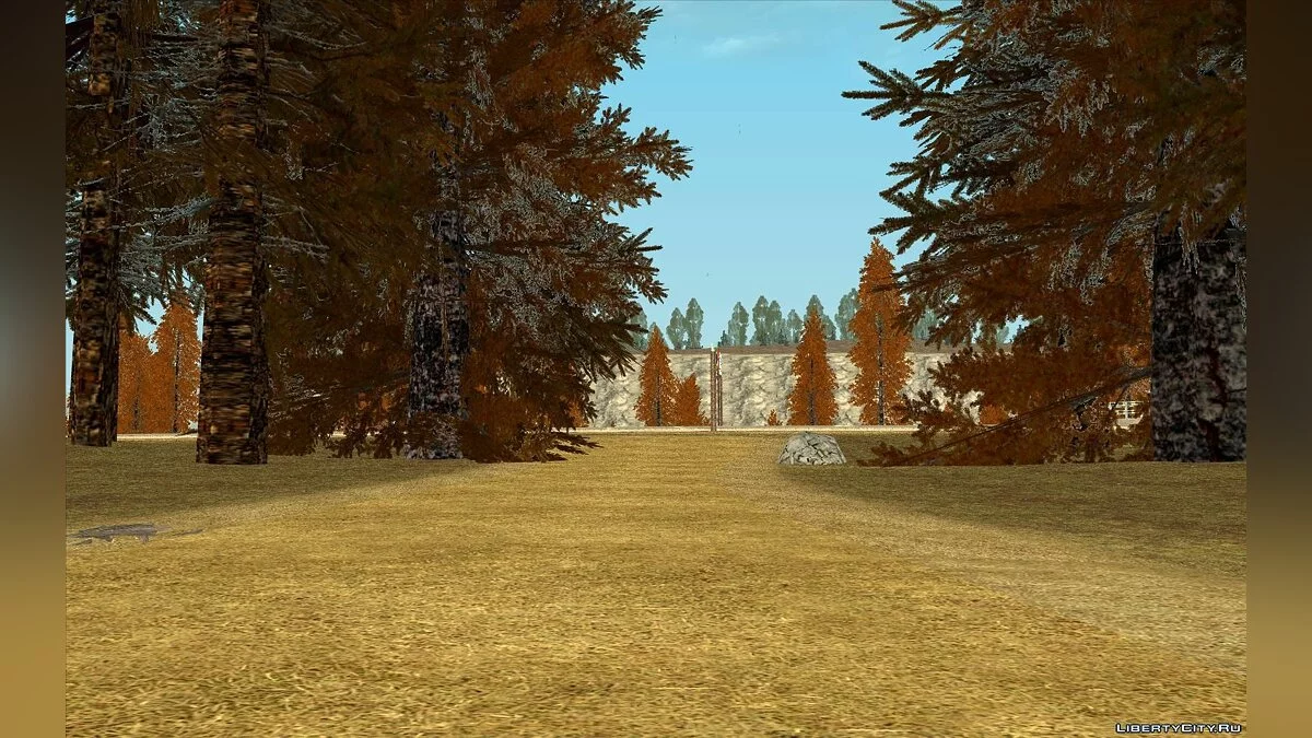 Осенний мод для GTA CR \"Золотая осень\" / GTA San Andreas