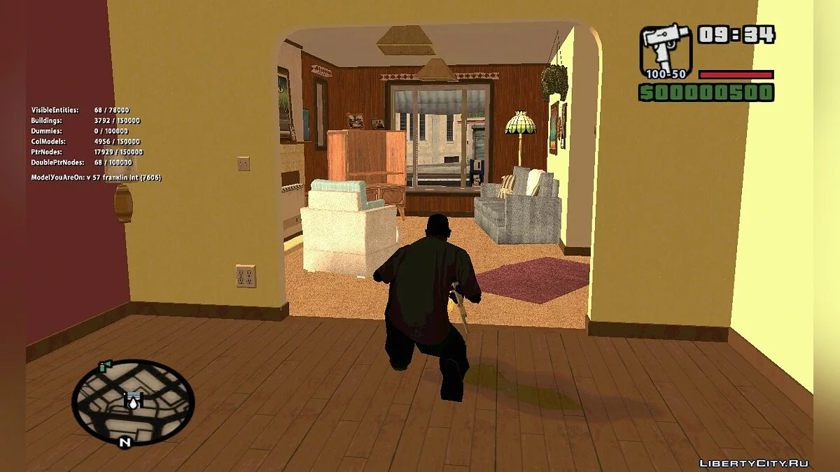 Интерьер дома Франклина  для GTA VISA 3.2 / GTA San Andreas