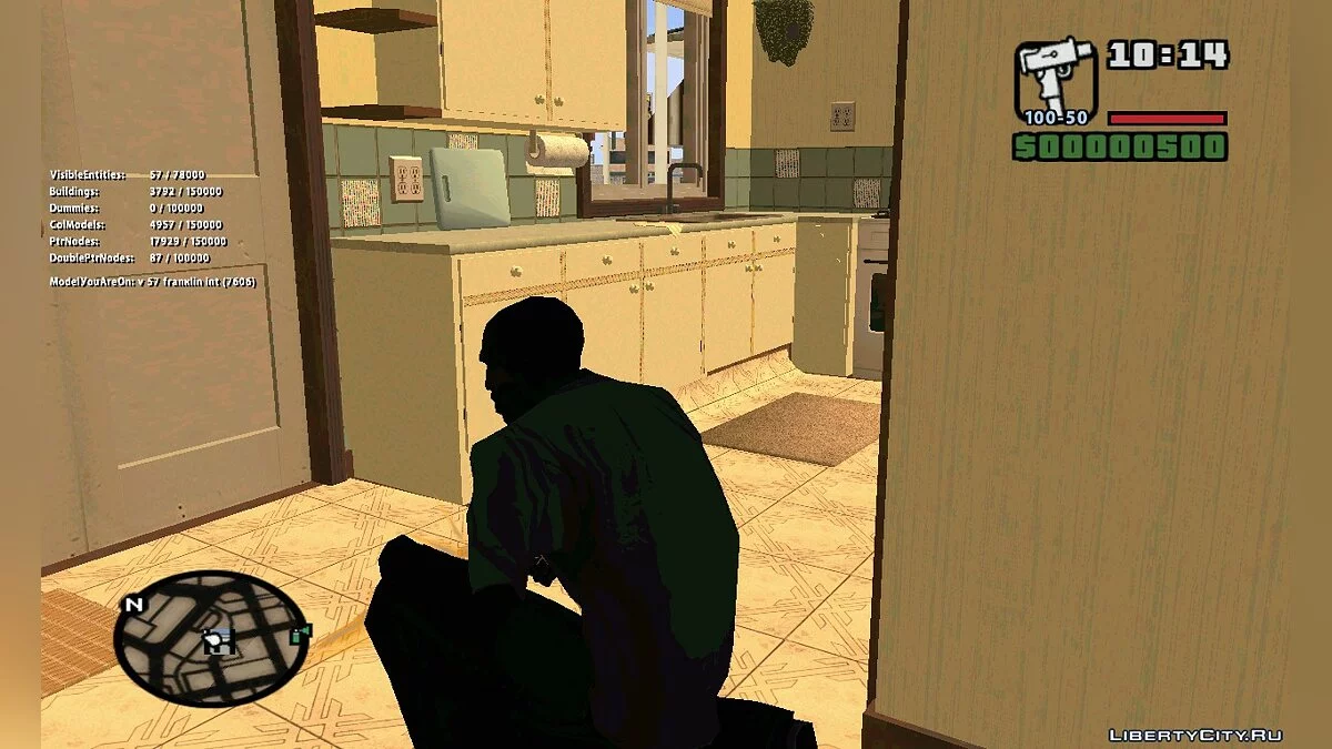 Интерьер дома Франклина  для GTA VISA 3.2 / GTA San Andreas