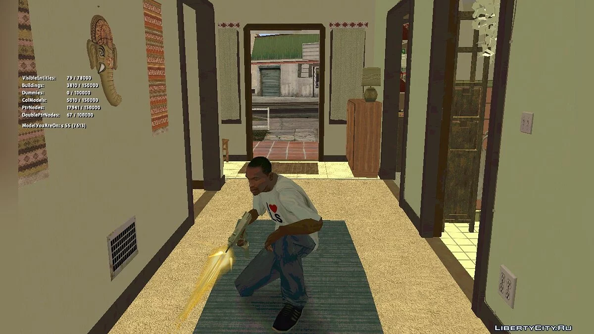 Интерьер Заправки + Франклина для GTA ViSA Beta 3.2 / GTA San Andreas