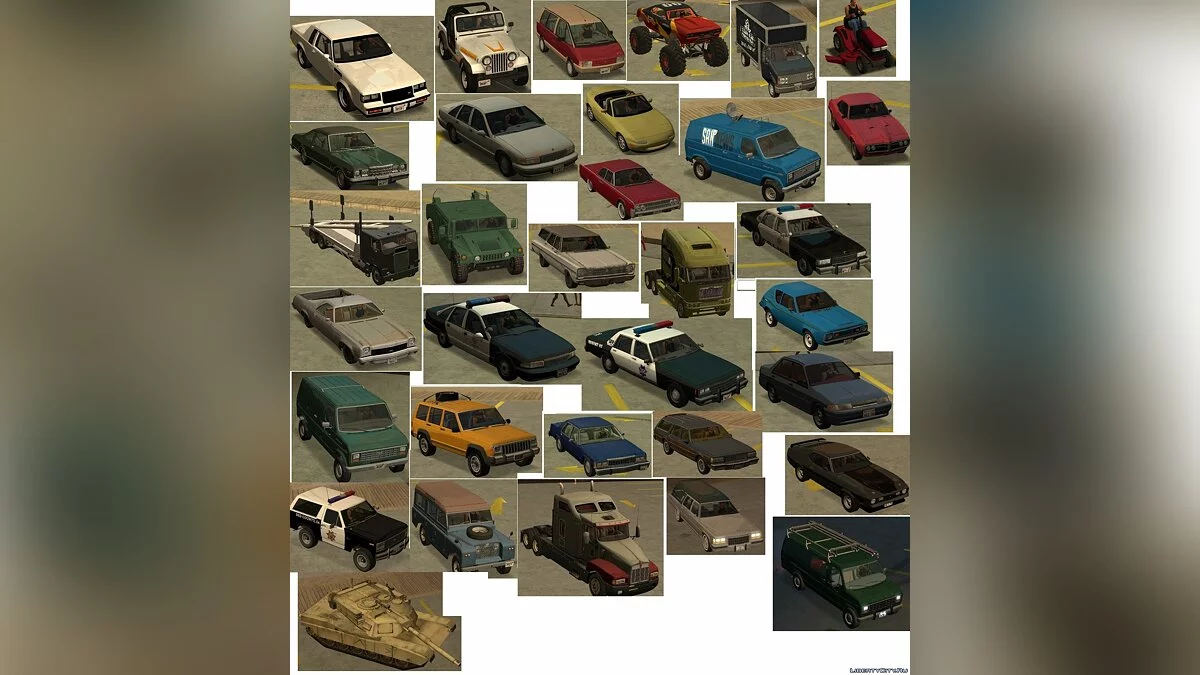 90s Atmosphere Vehicles Pack Reborn (Final) / GTA San Andreas