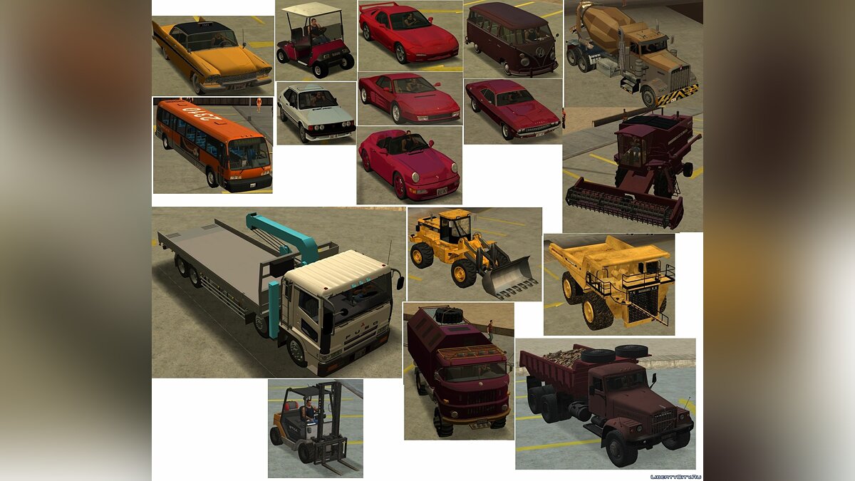 90s Atmosphere Vehicles Pack Reborn (Final) для GTA San Andreas - Картинка #2