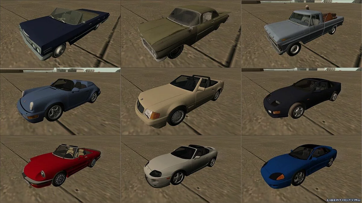 90s Atmosphere Vehicle Pack Reborn 3 (Обновление от 16.04.20) / GTA San Andreas