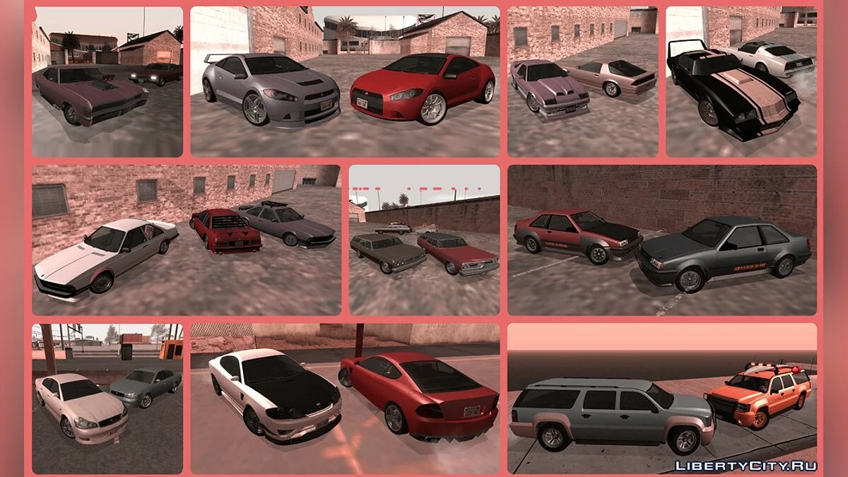 Конвертированный транспорт из GTA 4 и GTA 5 / GTA San Andreas