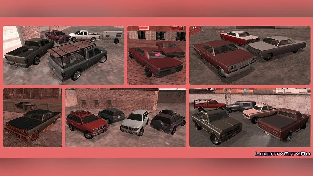 Конвертированный транспорт из GTA 4 и GTA 5 / GTA San Andreas