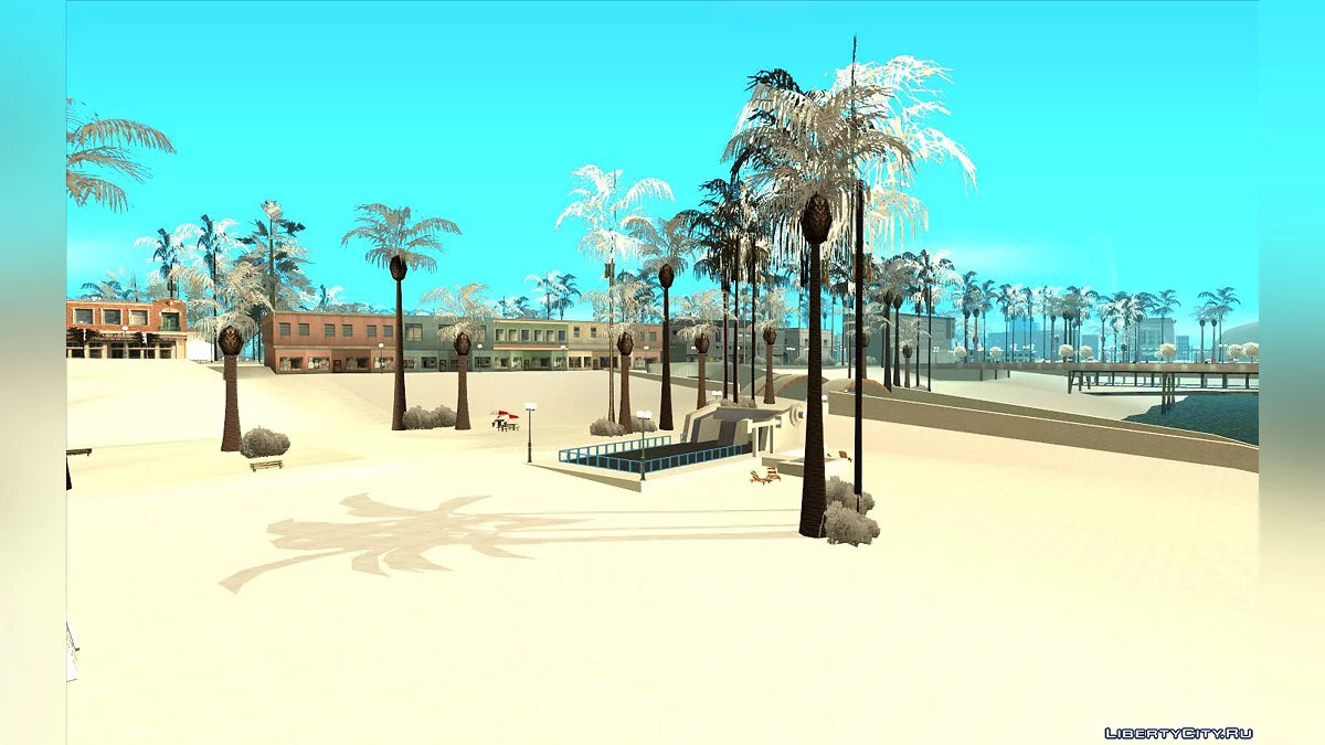 Snow Andreas Reborn - Зимние текстуры для штата / GTA San Andreas