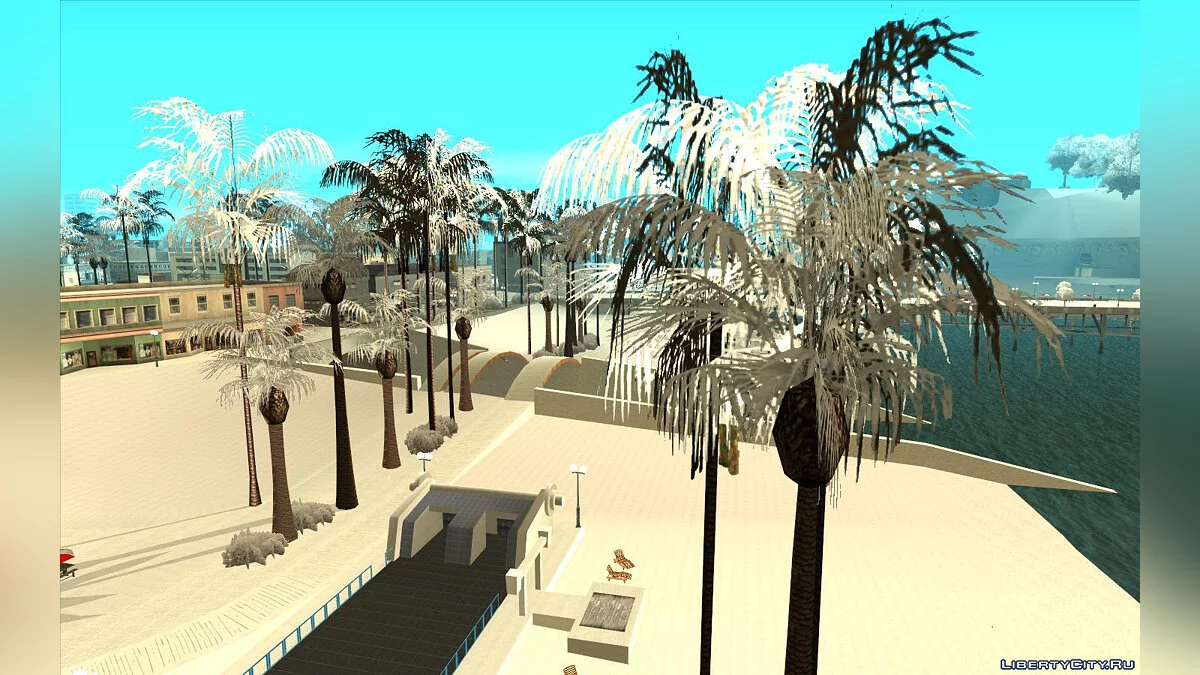 Snow Andreas Reborn - Зимние текстуры для штата / GTA San Andreas