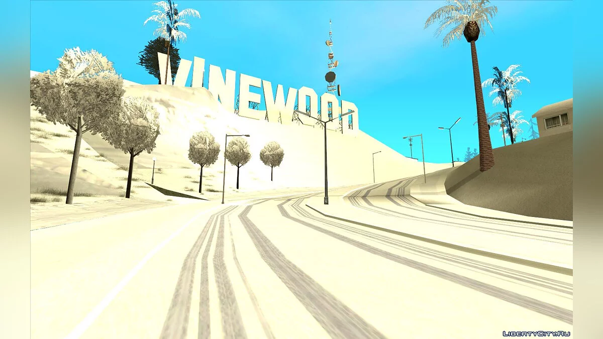 Snow Andreas Reborn - Зимние текстуры для штата / GTA San Andreas