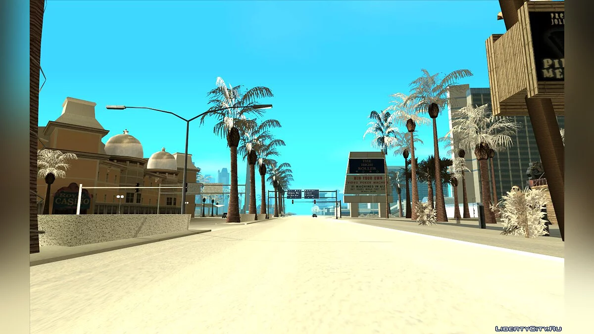 Snow Andreas Reborn - Зимние текстуры для штата / GTA San Andreas