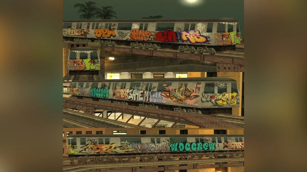 Надземное метро в Лос-Сантосе / GTA San Andreas