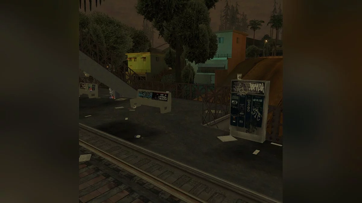 Надземное метро в Лос-Сантосе / GTA San Andreas