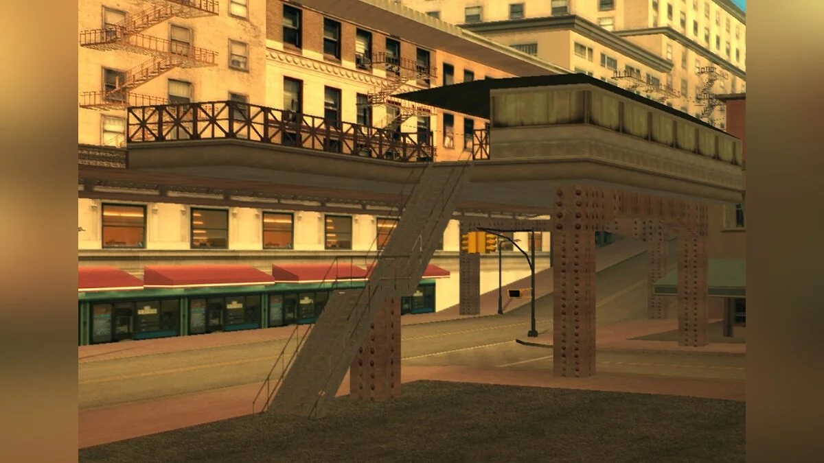 Надземное метро в Лос-Сантосе / GTA San Andreas