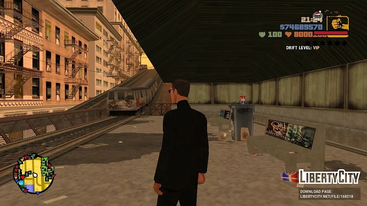 Надземное метро в Лос-Сантосе / GTA San Andreas
