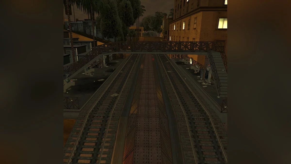 Надземное метро в Лос-Сантосе / GTA San Andreas