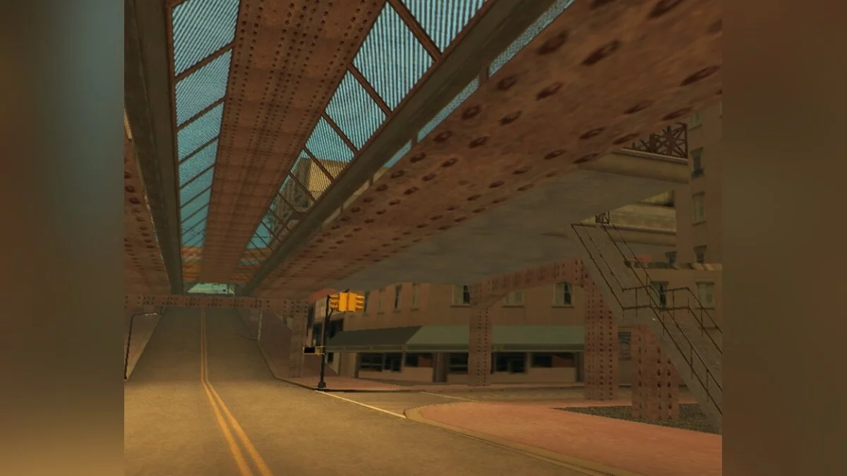 Надземное метро в Лос-Сантосе / GTA San Andreas
