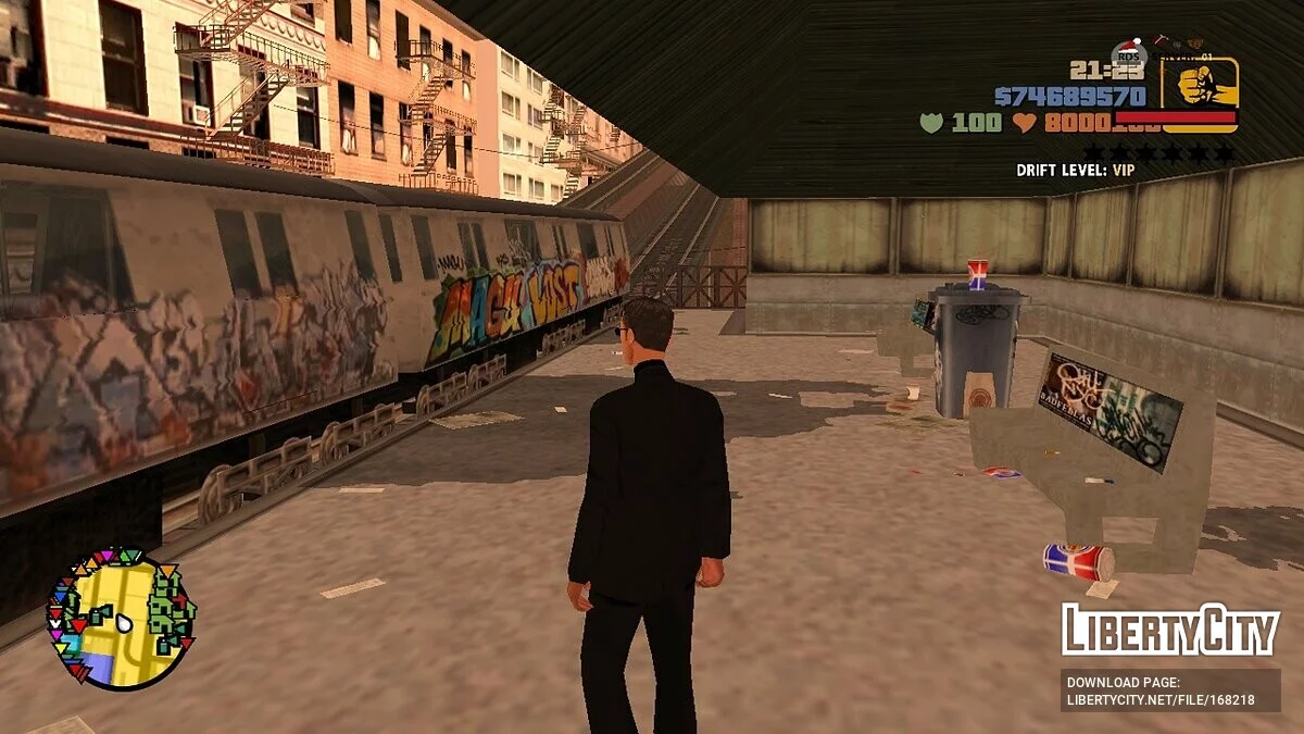 Надземное метро в Лос-Сантосе / GTA San Andreas