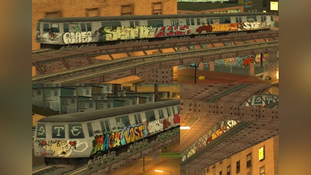 Надземное метро в Лос-Сантосе / GTA San Andreas