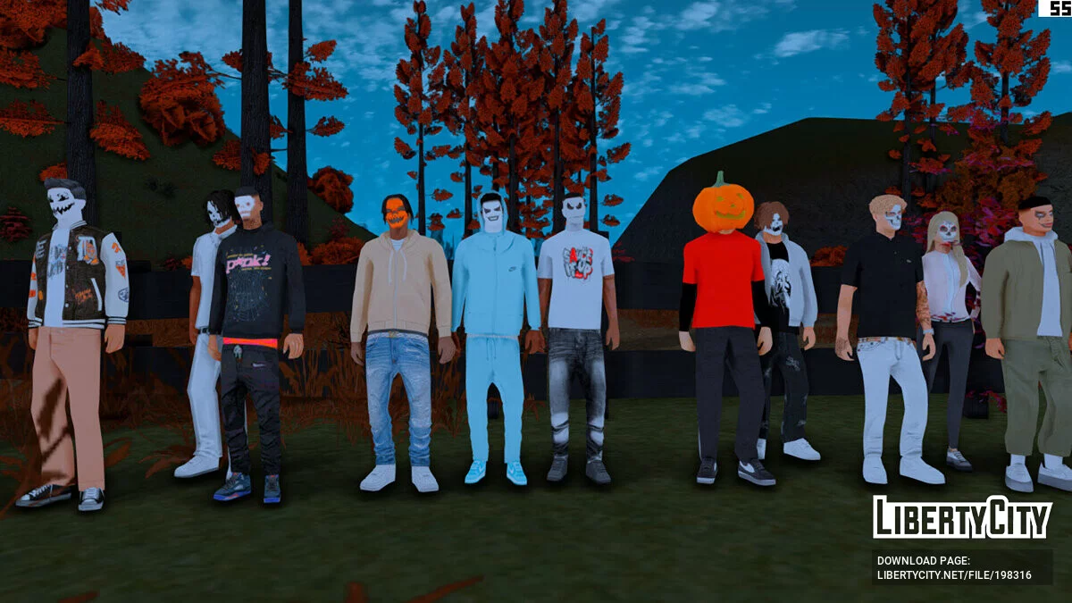 Осенняя сборка Halloween: Autumn Sunshine / GTA San Andreas