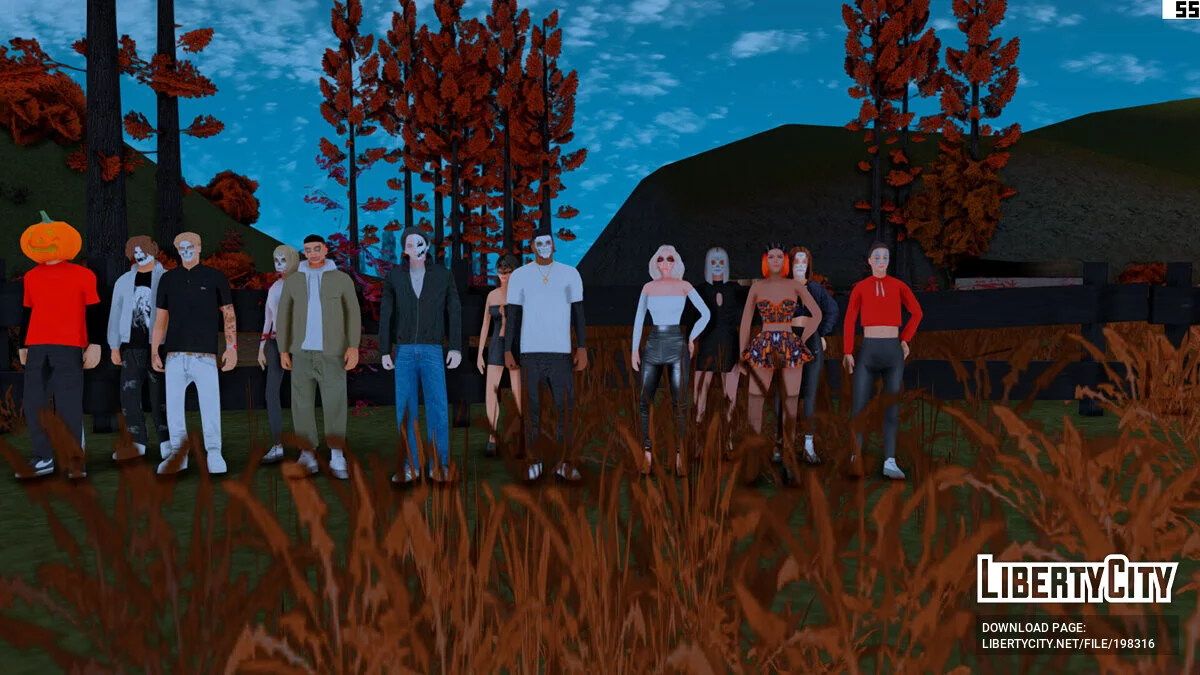 Осенняя сборка Halloween: Autumn Sunshine / GTA San Andreas