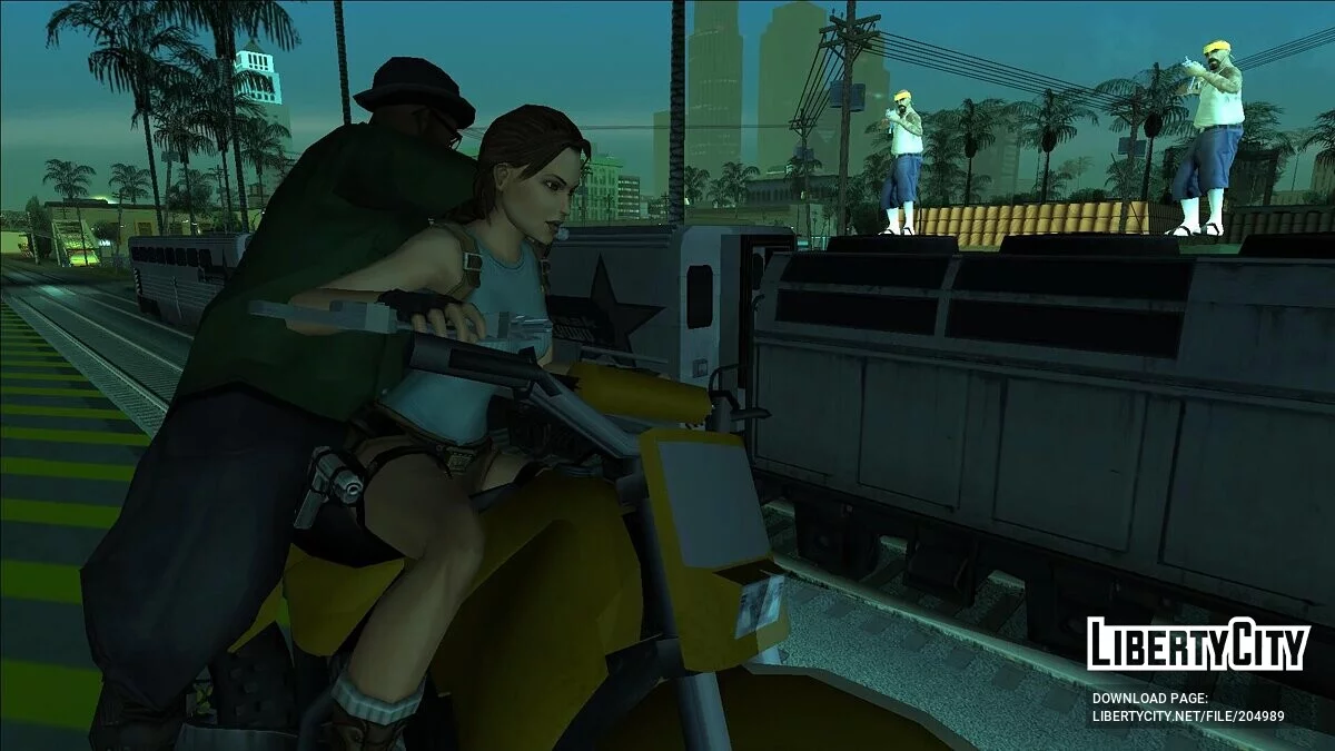 Возможность играть за Лару Крофт / GTA San Andreas