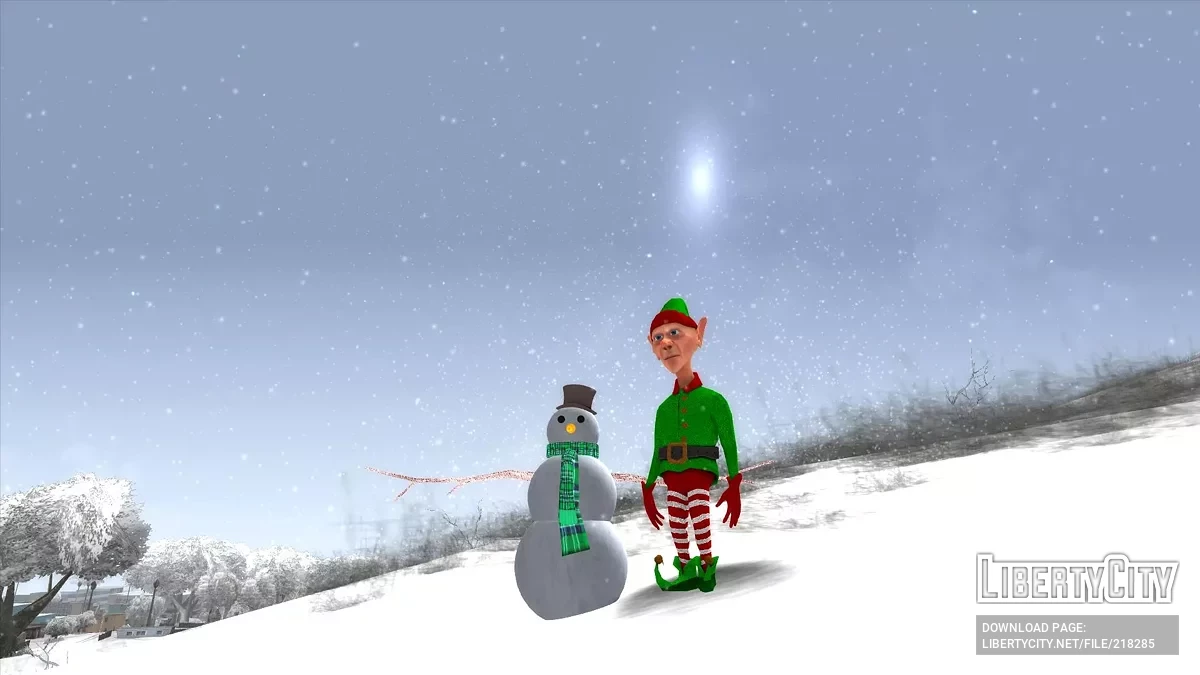 GTA Snowfall - Зимний модпак / GTA San Andreas