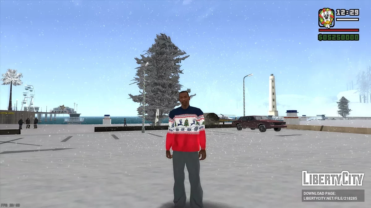 GTA Snowfall - Зимний модпак / GTA San Andreas