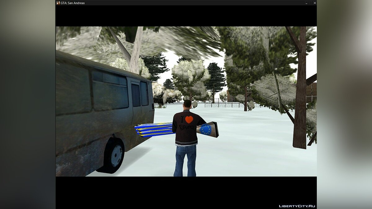 GTA Купянск 0.8 (новогодний) для GTA San Andreas - Картинка #2