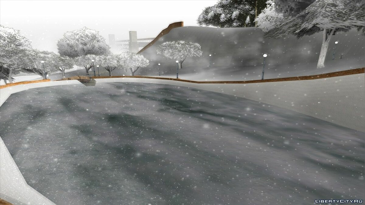 Snow-Andreas v5.0 - Зимний мод для слабых ПК для GTA San Andreas - Картинка #7