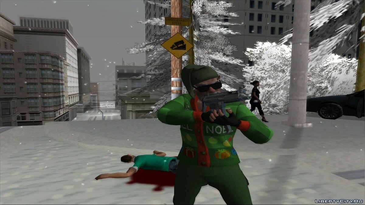 Snow-Andreas v5.0 - Зимний мод для слабых ПК для GTA San Andreas - Картинка #4