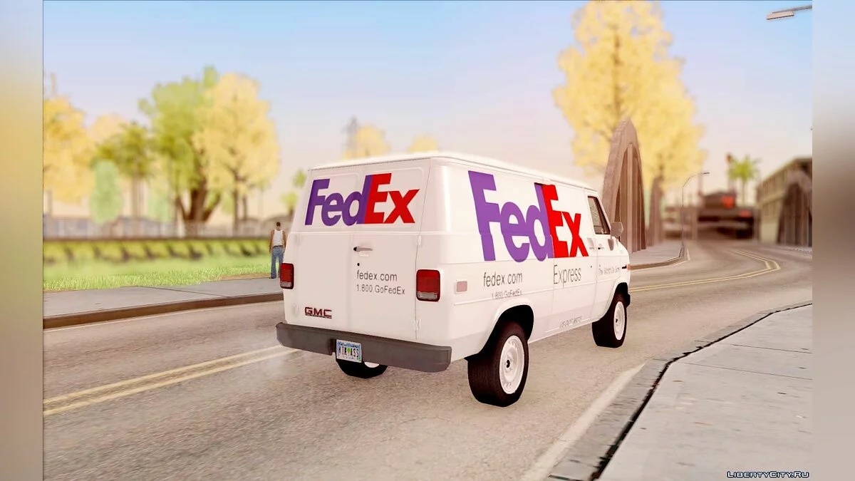 GMC 5500 FedEx Cargo Van / GTA San Andreas